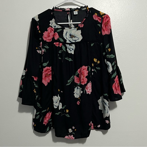 Old Navy floral blouse, size M - like new! - Picture 1 of 4